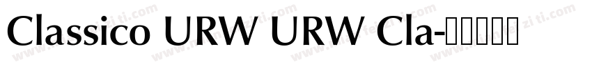Classico URW URW Cla字体转换